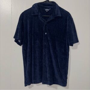 Ben Sherman Dark Blue Terry Cloth Shirt